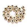 Electroplate Glass Beads Strands EGLA-T021-24A-2