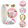 Round Dot Mother's Day Paper Self Adhesive Festive Stickers Rolls PW-WG84495-01-1