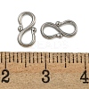 Non-Tarnish 304 Stainless Steel S-Hook Clasps STAS-U007-20A-P-3