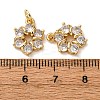 Brass Pave Cubic Zirconia Pendants KK-A270-10G-3