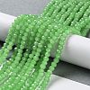 Baking Paint Imitation Jade Glass Bead Strands LS-DGLA-A034-J4MM-A9-2