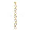 Brass Micro Pave Cubic Zirconia Big Pendants KK-A285-05G-1