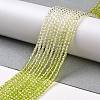 Transparent Gradient Color Glass Beads Strands GLAA-G101-2mm-13-4