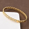304 Stainless Steel Hinged Bangles for Women BJEW-C132-01B-G-2