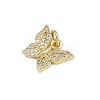 Brass Micro Pave Cubic Zirconia Charms KK-D409-37G-A-3