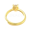 Clear Cubic Zirconia Adjustable Rings RJEW-L120-018G-03-3