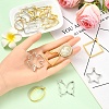 20Pcs 10 Styles Rack Plating Alloy Open Back Bezel Pendants FIND-YW0008-71-4