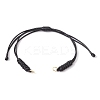 Adjustable Braided Eco-Friendly Korean Waxed Polyester Cord AJEW-JB01205-02-1