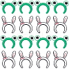 116Pcs 2 Styles Rabbit/Frog Food Grade Silicone Focal Beads SIL-SC0002-34-1
