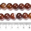 Natural Striped Agate/Banded Agate Beads Strands G-B079-A05-03B-5