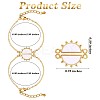 2Pcs 316 Surgical Stainless Steel Matching Sun Link Bracelets Set JB710A-2