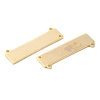 Rack Plating Brass Connector Charms KK-M250-14G-2