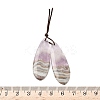 Natural Amethyst Lace Agate Pendants G-A244-09A-3