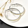 304 Stainless Steel Hoop Earrings for Women EJEW-C096-43GP-04-4