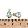 Brass Pave Cubic Zirconia Pendants KK-L240-05G-05-3