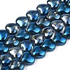 Electroplate Glass Beads Strands EGLA-S188-14-4