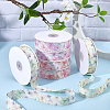1Roll Single Face Printed Polyester Satin Ribbon SRIB-CY0001-47D-6