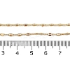 Ion Plating(IP) 304 Stainless Steel Dapped Chain Necklace for Men Women NJEW-E076-02G-4