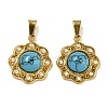 Synthetic Turquoise Pendants STAS-U024-16G-05-1