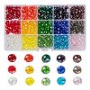 15 Colors Electroplate Glass Beads EGLA-X0006-02B-8mm-1