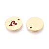 304 Stainless Steel Enamel Charms STAS-T064-69G-01-2