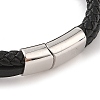Braided Microfiber Leather Multi-strand Bracelets BJEW-B096-21C-3