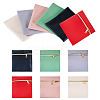 6Pcs 6 Colors Imitation Leather Jewelry Storage Zipper Bags ABAG-TA0001-72A-1