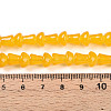 Baking Paint Glass Beads Strands DGLA-N007-01F-4
