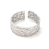 Non-Tarnish 304 Stainless Steel Cuff Wide Band Finger Rings LS-RJEW-L107-011P-2