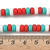 Christmas Handmade Polymer Clay Beads Strands CLAY-F006-01B-4