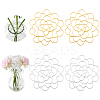 4Pcs 2 Colors Stainless Steel Flower Arrangement Insert Lids FIND-GA0003-95-1
