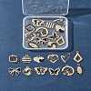 24Pcs 12 Styles Alloy Enamel Pendants ALRI-FS0001-04-8