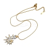 304 Stainless Steel Conch Shaped Pendant Necklaces for Women Men NJEW-H077-01GP-2