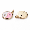 Brass Micro Pave Clear Cubic Zirconia Pendants KK-C100-16G-01-2