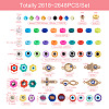 DIY Evil Eye Jewelry Making Finding Kit DIY-TA0003-71-3
