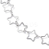Non-Tarnish 304 Stainless Steel Star Link Chain Anklets for Men Women STAS-B039-14P-2