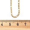Ion Plating(IP) 304 Stainless Steel Figaro Chain Necklaces STAS-K168-02G-2
