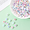 White Opaque Acrylic Beads MACR-YW0001-20G-6