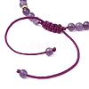 6Pcs 6 Styles Natural Gemstone Braided Bead Bracelets BJEW-JB11241-6