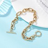 304 Stainless Steel Figaro Chain Bracelets for Women Men BJEW-JB12899-2