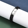 Braided Microfiber Leather Cord Bracelets for Men BJEW-Z081-13P-02-3