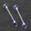 Acrylic Tongue Rings X1-AJEW-P084-07B-1