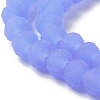Imitation Jade Solid Color Glass Beads Strands EGLA-A034-J3mm-MD03-4