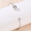 304 Stainless Steel Open Cuff Bracelets BJEW-R019-01P-02-1