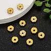 Brass Grade A Crystal Rhinestone Spacer Beads RB-A006-8MM-G-6