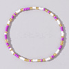 Boho Round Glass Seed Beaded Stretch Bracelets for Women NW8932-5-1