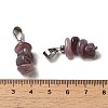 Natural Purple Aventurine Chip Pendants G-H307-07P-09-3