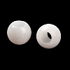 Natural White Jade European Beads G-R488-01H-4