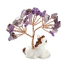 Natural Amethyst Chips Tree of Life Decorations DJEW-A017-01I-2