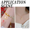 9Pcs 3 Style Real 18K Gold Plated Brass Micro Pave Cubic Zirconia Pendants KK-BC0010-46-5